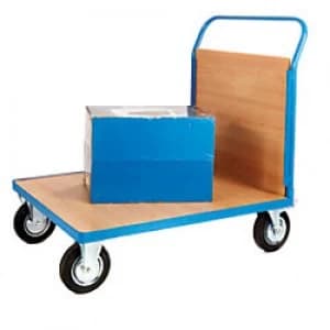 GPC Platform Truck with Single End Veneer Blue Capacity: 500L 4 Castors 700mm x 1050mm x 1000mm