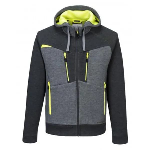 Portwest DX4 Mens Zipped Hoodie DX472MGRXS Colour: Metal Grey