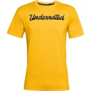 Under Armour Curry Embroidered T Shirt Mens - Yellow