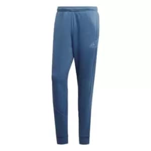 adidas Stadium Fleece Badge of Sport Cuffed Joggers Mens - Blue