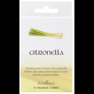 12 Packs of Elements Citronella Incense Cones