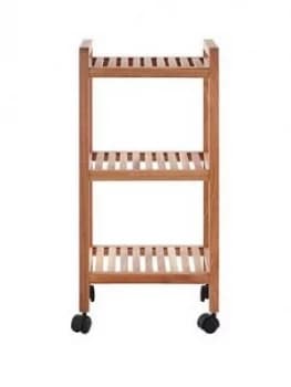 Premier Housewares Nova 3 Tier Bathroom Trolley With Wheels