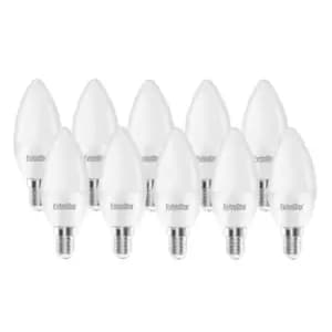 6W LED Candle Bulb E14, Daylight 6500K (Pack of 10)