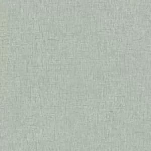 Grandeco Twill Plain Fabric Textured Green Wallpaper