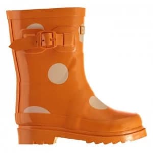 Kangol Tall Wellingtons - Orange/White