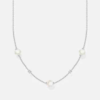 Thomas Sabo Womens Multi Pearl Necklace - Silver