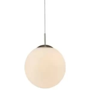 Suspension Miranda Nickel satin 1 bulb 45cm