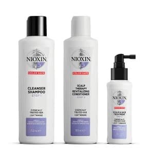 Nioxin 3 Part System 5 Trial Kit for Chemically Treated Hair with Light Thinning