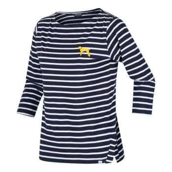 Regatta Polina three quarter Sleeve T-Shirt - Navy/WhtDog