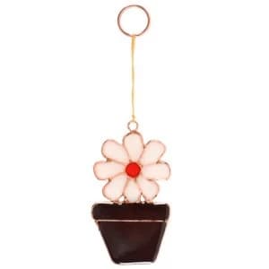 Daisy in Flower Pot Sun Catcher