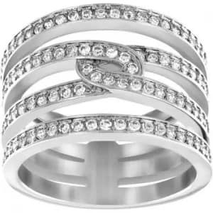 Ladies Swarovski Stainless Steel Size L.5 Creativity Ring 52