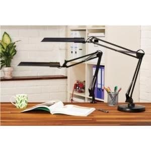 Original Unilux Swingo Fluorescent Desk Lamp Black