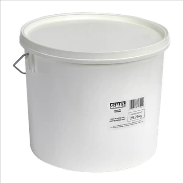Genuine SEALEY BGT25KG Shot Blasting Grit 25kg Plastic Tub