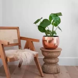 Ivyline Hammered Bowl Copper/Black - 30Cm