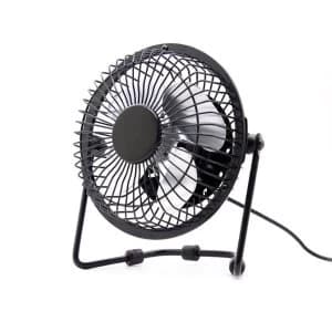 Status 4" Mini USB Desk Fan - Black