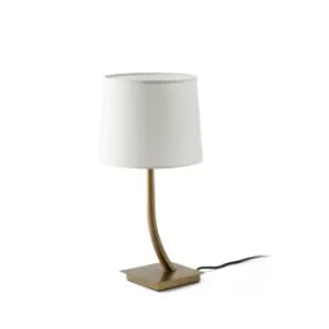 Rem Table Lamp Round Tapered White, E27
