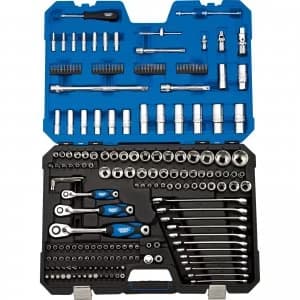Draper 214 Piece Combination Drive Bit, Socket and Spanner Set Combination