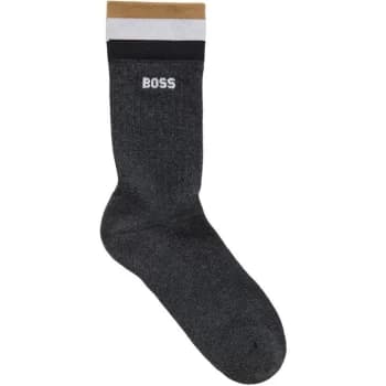 Boss QS Rib Stripe Socks - Black