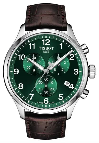 Tissot T1166171609200 Chrono XL Classic (45mm) Green Dial / Watch