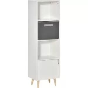 HOMCOM 3 Tier White Bookshelf