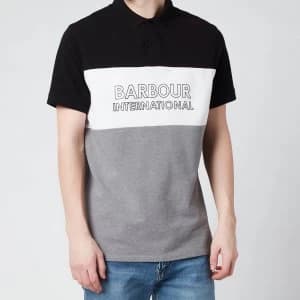 Barbour International Mens Bold Polo Shirt - Black - L