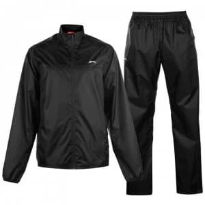 Slazenger Packable Waterproof Suit Mens - Black