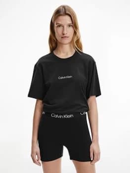 Calvin Klein T-Shirt And Short Lounge Set - Black Size M Women