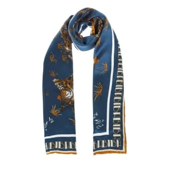 Biba BIBA Printed Silk Scarf - Tiger Print