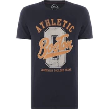 Jack and Jones Superior Printed T-Shirt - Navy