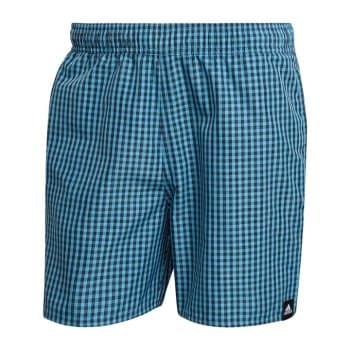adidas Check Swim Shorts Mens - App Sky Rush / Shadow Navy