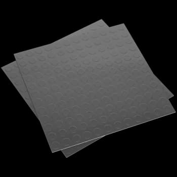 Sealey Coin Vinyl Floor Tile Peel and Stick Backing Silver Pack of 16