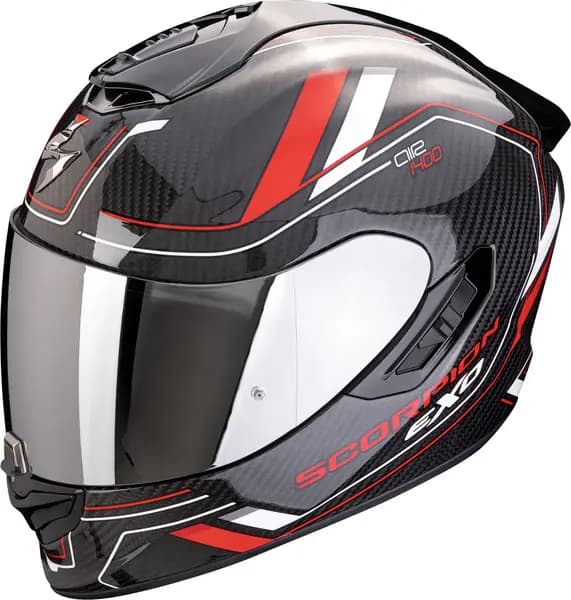 Scorpion EXO-1400 Evo II Carbon Air Mirage Black Red White Full Face Helmet 2XL