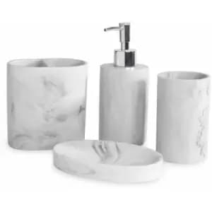 Resin Bathroom Set - 4 Piece M&W - Multi