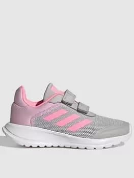 adidas Kids Tensaur Run 2.0, Grey/Purple, Size 13