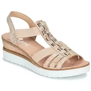 Rieker NOCKS womens Sandals in Pink