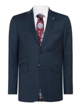 Ted Baker Mens Beriman Flannel Suit Jacket Teal