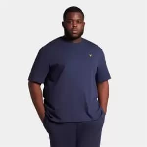 Mens Plain T-Shirt - Navy - Plus - XXXXL