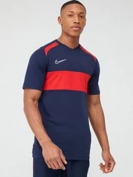 Nike Academy Gx Short Sleeved Tee - Navy/Red