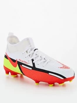 Nike Junior Phantom GT Academy Dynamic Fit Firm Ground Football Boot - White, Size 2
