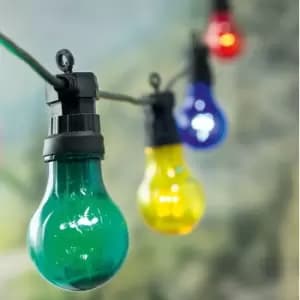 Premier Bulb Mains-Powered Multicolour 20 LED Indoor & Outdoor String Lights