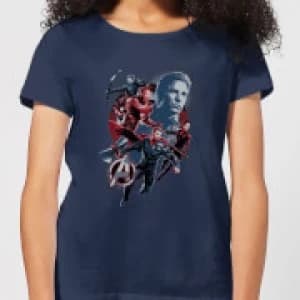 Avengers: Endgame Shield Team Womens T-Shirt - Navy - L