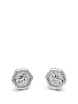 Olivia Burton Minima Bee Silver Stud Earrings