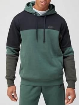 Nike Colorblock Pullover Hoodie - Green