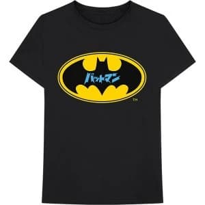 DC Comics - Batman Japanese Logo Unisex Large T-Shirt - Black