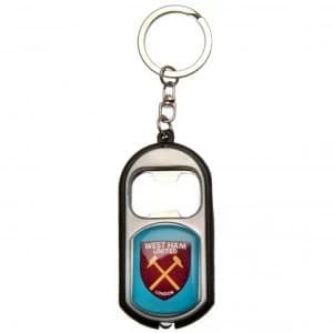 West Ham United FC Key Ring Torch Bottle Opener