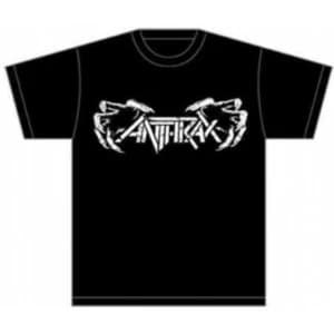 Anthrax Death Hands Mens Black T-Shirt: Large
