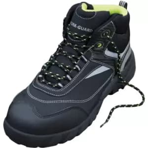Result Workguard Mens Blackwatch Lace-Up Safety Boots (11 UK) (Black/Silver) - Black/Silver