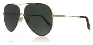 Victoria Beckham Loop Navigator Sunglasses Forest Green C01 62mm