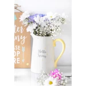 Hello Spring Ceramic Flower Jug
