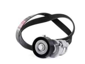 GATES V-ribbed belt set VW,AUDI,SKODA K036PK1078 Serpentine belt kit,Auxiliary belt kit,Poly V-belt kit,V-ribbed belt kit